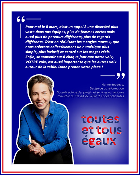 Témoignage d'une femme du numérique, Marine Boudeau, dans le cadre de la journée internationale des femmes 2024