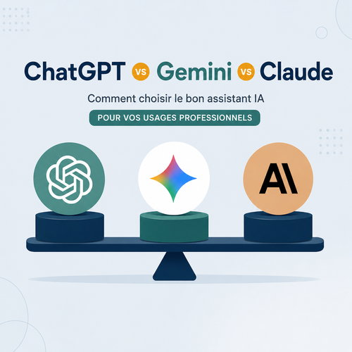 Comparatif professionnel entre ChatGPT, Gemini et Claude pour les usages IA en entreprise
