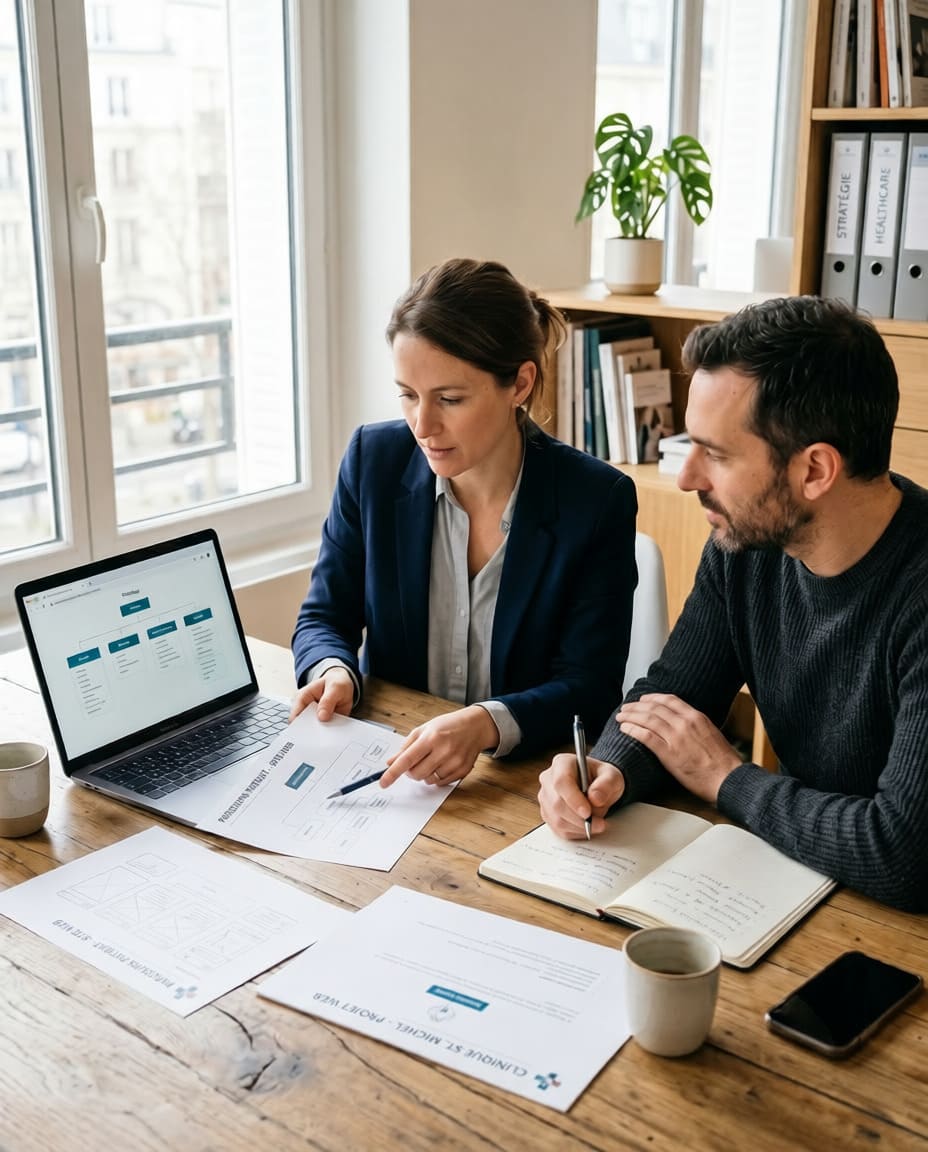 Réflexion sur la structure et la qualité d'un site web d'établissement de santé