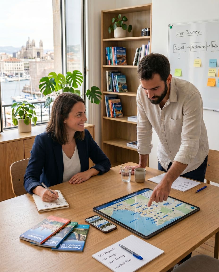 Réflexion sur la structure et les contenus d'un site internet de destination touristique