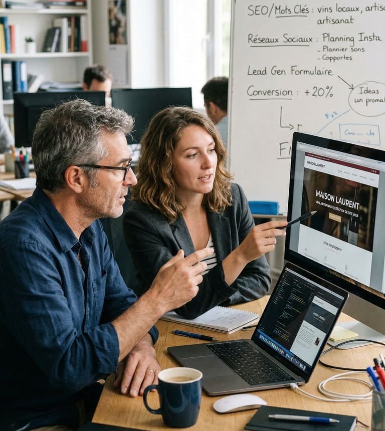 Dirigeant de PME ou TPE accompagné dans son projet digital